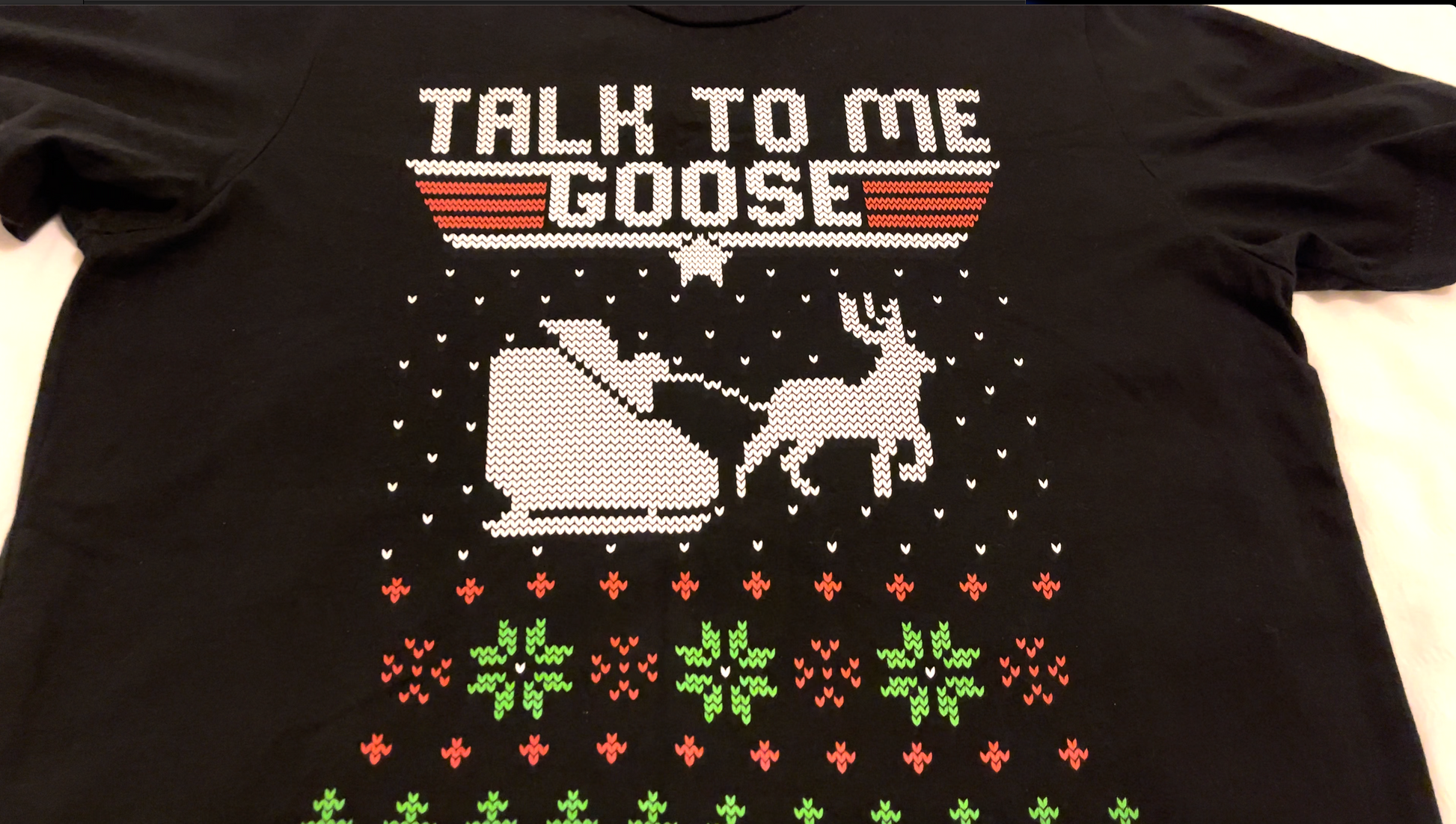 Talk To Me Goose Youth S/S Ugly Christmas T-Shirt