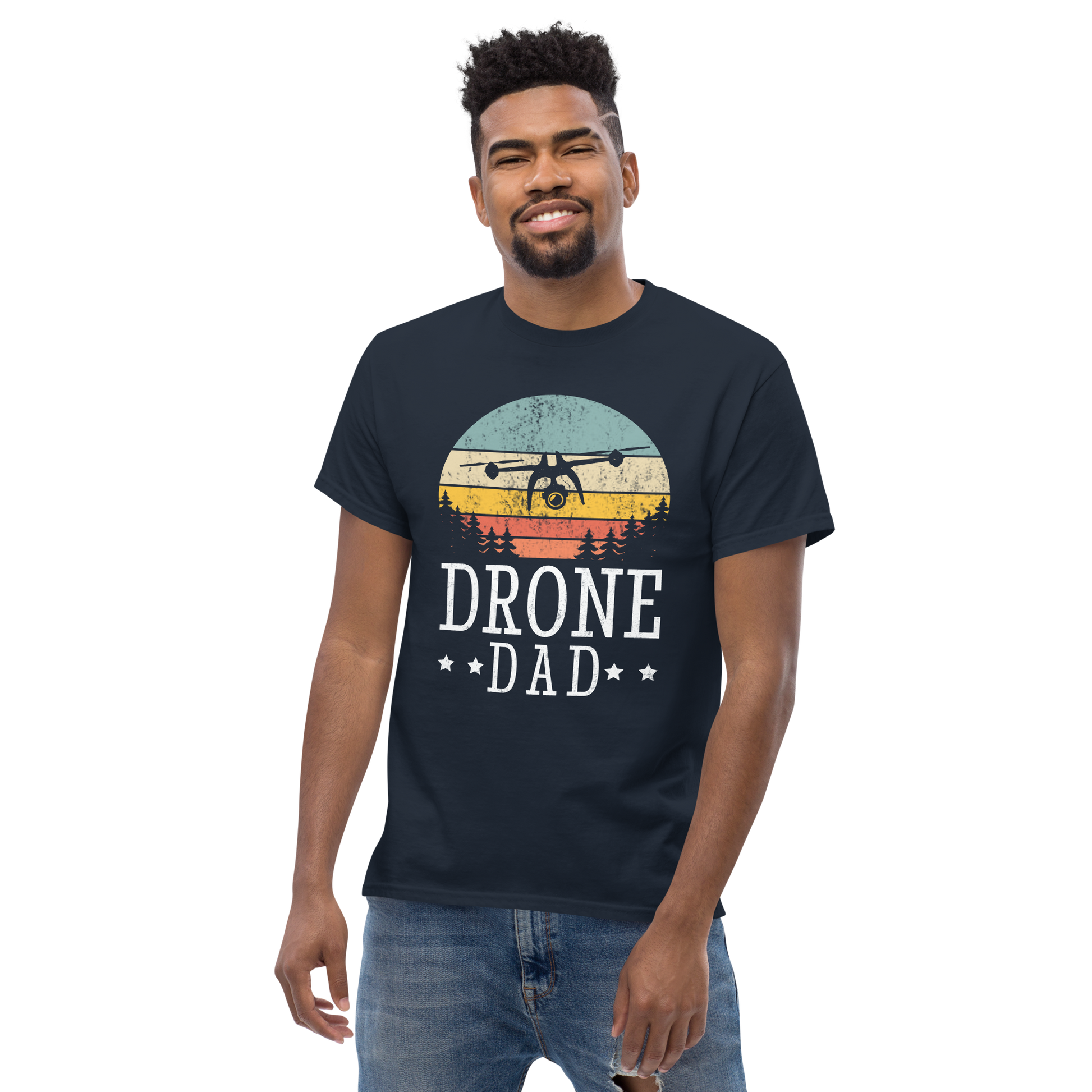 Retro Flight - Drone Dad Men's Tee
