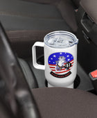 Black Aces, Baby - Tomcat Travel mug with a handle