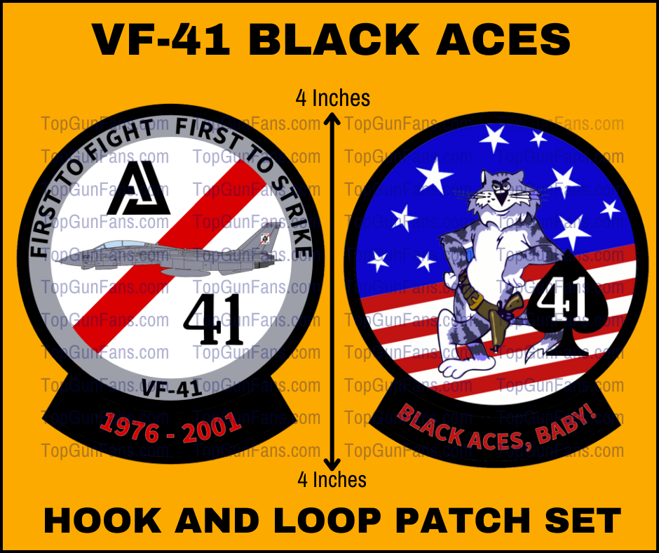 VF-41 Black Aces Patch (Set of 2 Patches)