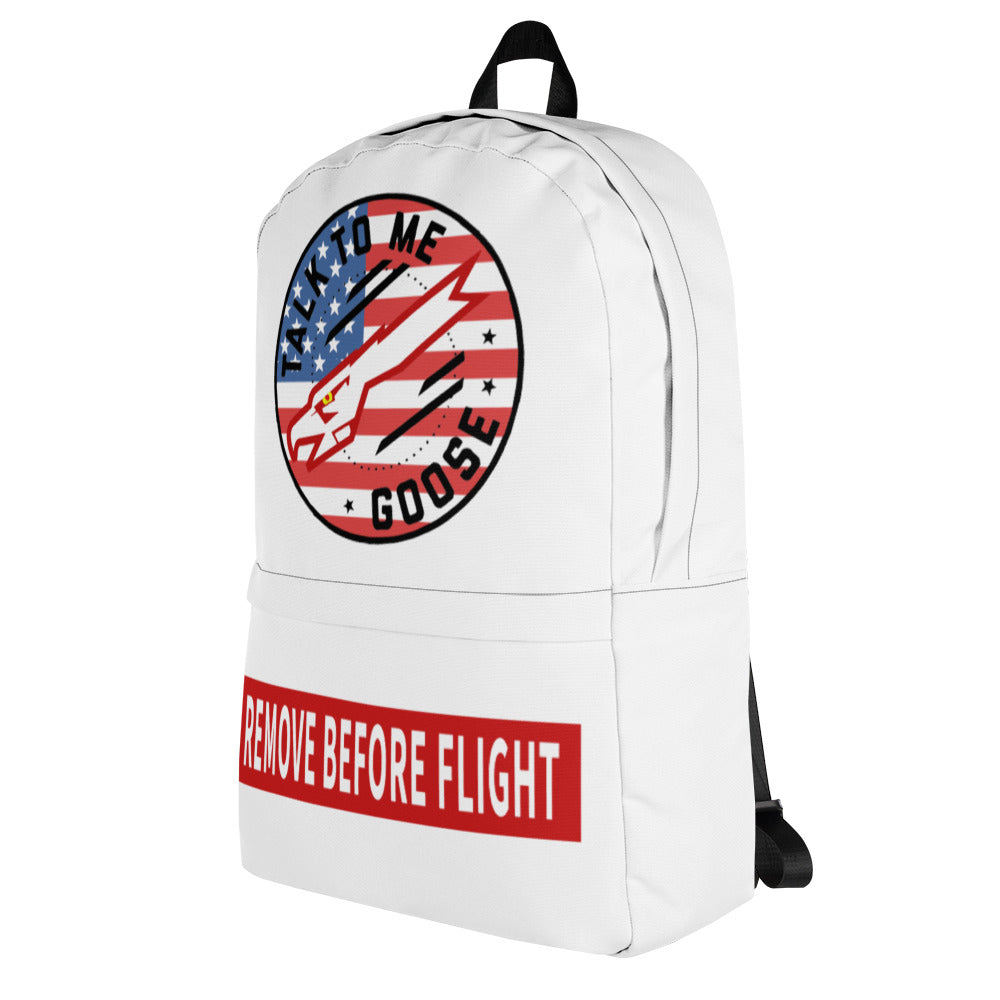 Talk To Me Goose Aviation Lovers Backpack