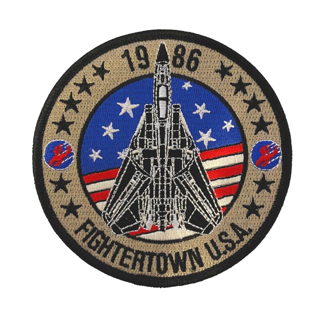 Top Gun Fans Embroidered Patch Fightertown USA F-14 Embroidered Patch