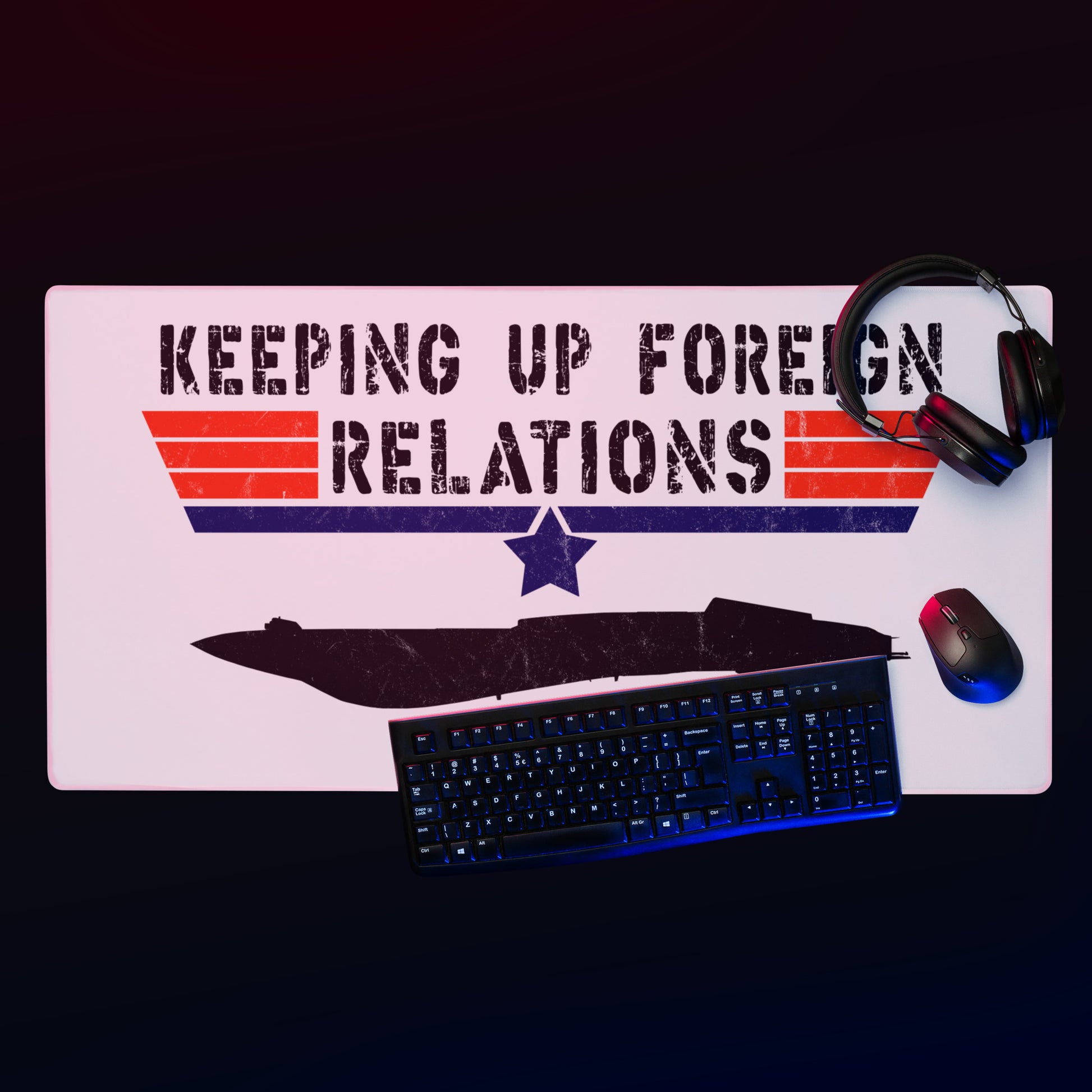 Keeping Up Foreign Relations Gaming Mouse Pad