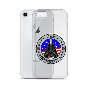 Top Gun Fans Mobile Phone Cases F-14 Tomcat Fightertown Clear iPhone Case