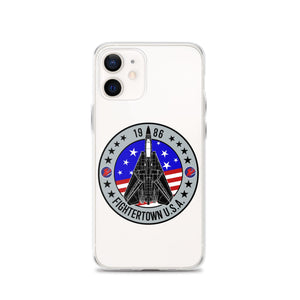 Top Gun Fans Mobile Phone Cases iPhone 12 F-14 Tomcat Fightertown Clear iPhone Case