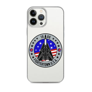 Top Gun Fans Mobile Phone Cases iPhone 13 Pro Max F-14 Tomcat Fightertown Clear iPhone Case