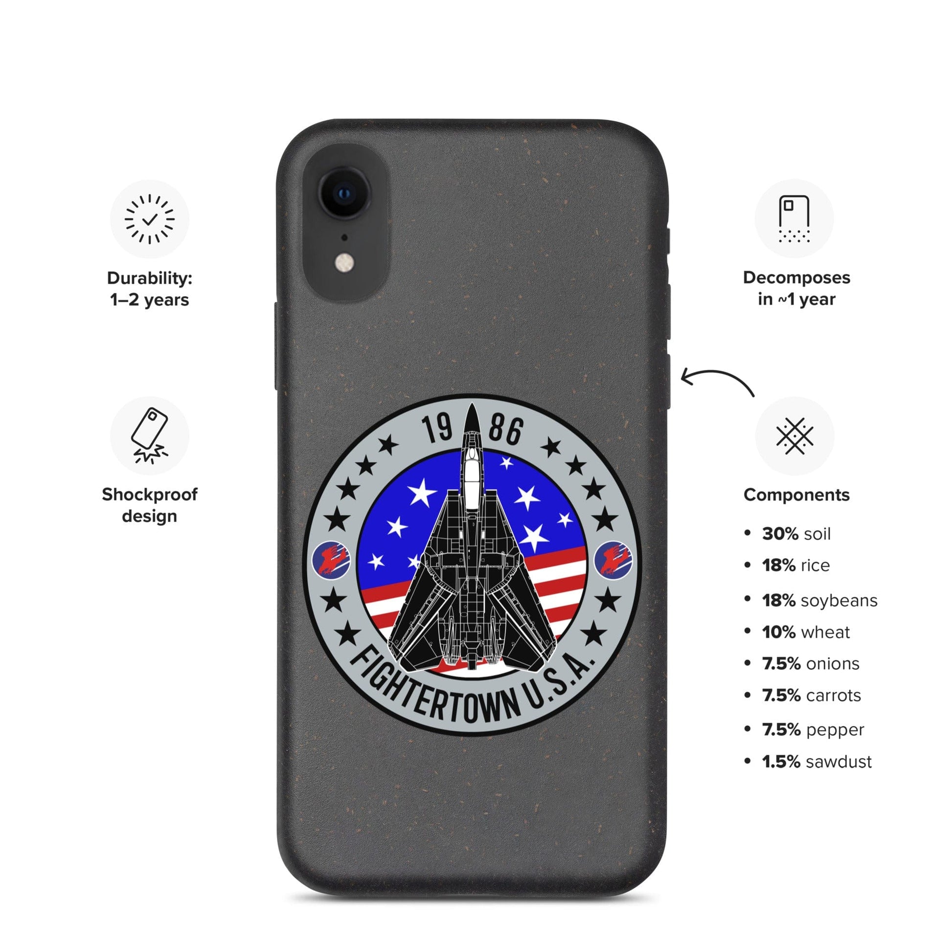 Top Gun Fans Mobile Phone Cases iPhone XR F-14 Tomcat Fightertown Organic iPhone Case