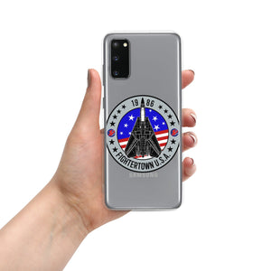 Top Gun Fans Mobile Phone Cases Samsung Galaxy S20 F-14 Tomcat Fightertown Clear Samsung Case