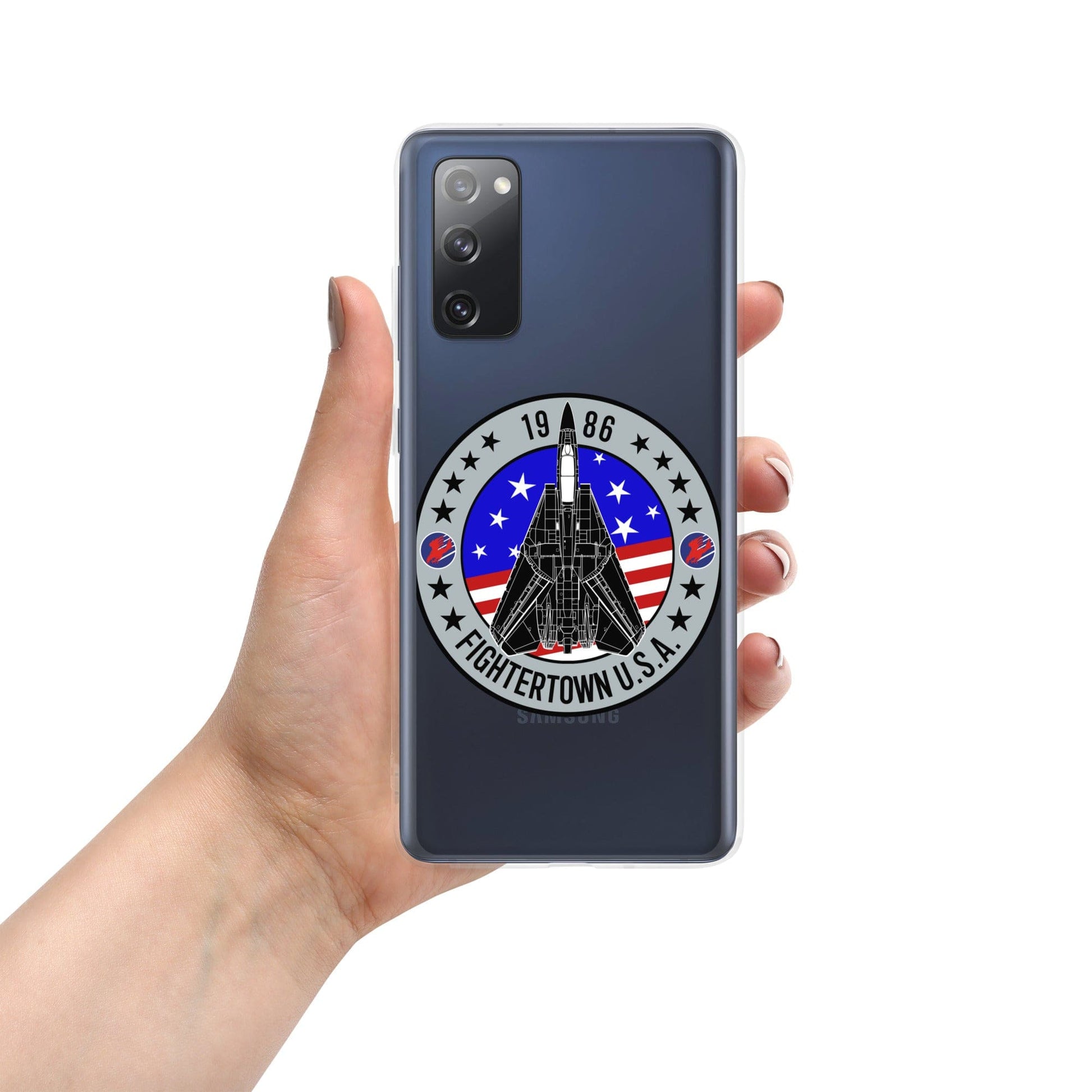 Top Gun Fans Mobile Phone Cases Samsung Galaxy S20 FE F-14 Tomcat Fightertown Clear Samsung Case