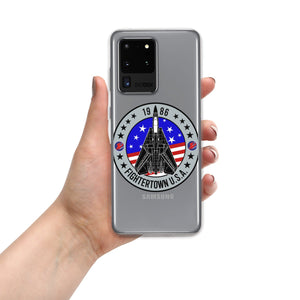 Top Gun Fans Mobile Phone Cases Samsung Galaxy S20 Ultra F-14 Tomcat Fightertown Clear Samsung Case