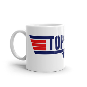 Top Gun Fans Mugs Top Dad Top Gun Fans - White glossy mug