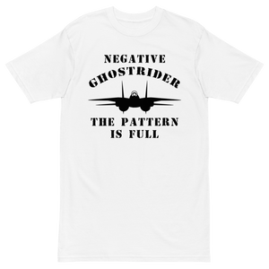 Top Gun Fans Shirts & Tops Negative Ghostrider The Pattern Is Full - Men’s Premium Heavyweight Tee
