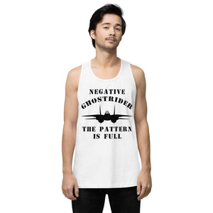 Top Gun Fans Shirts & Tops Negative Ghostrider The Pattern Is Full - Men’s Premium Tank Top