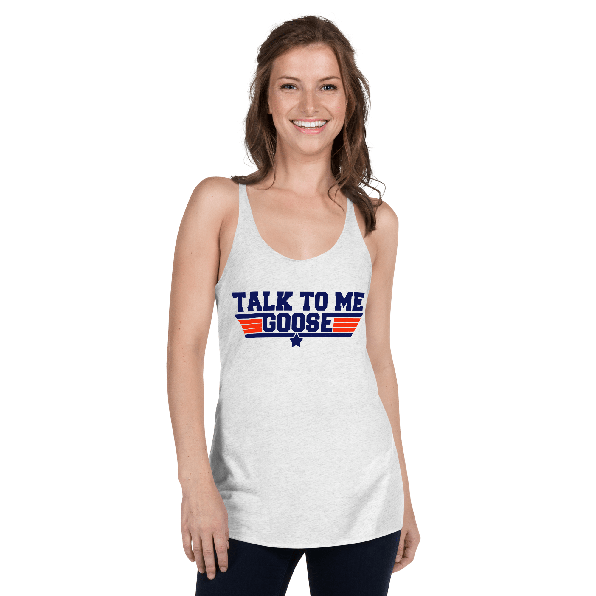 Top Gun Fans Shirts & Tops XS Talk To Me Goose Women's Racerback Tank