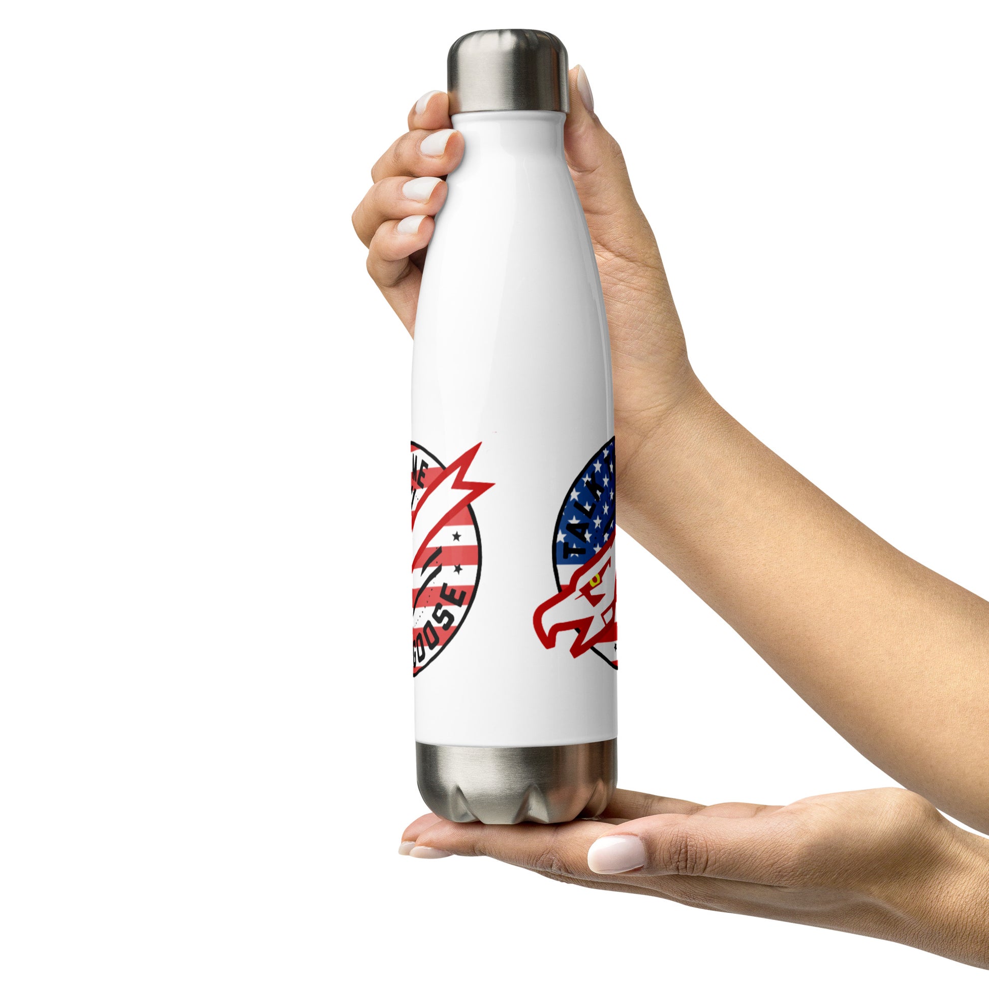 Talk To Me Goose Screaming Eagle Stainless Steel Water Bottle