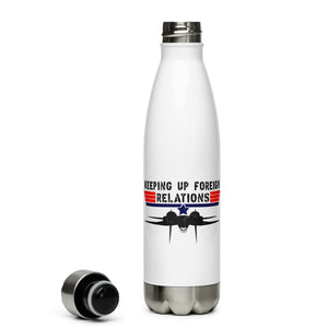 Keeping Up Foreign Relations, Vintage effect, Stainless Steel Water Bottle