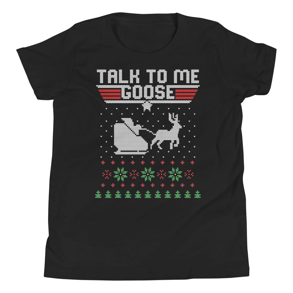 Talk To Me Goose Youth S/S Ugly Christmas T-Shirt